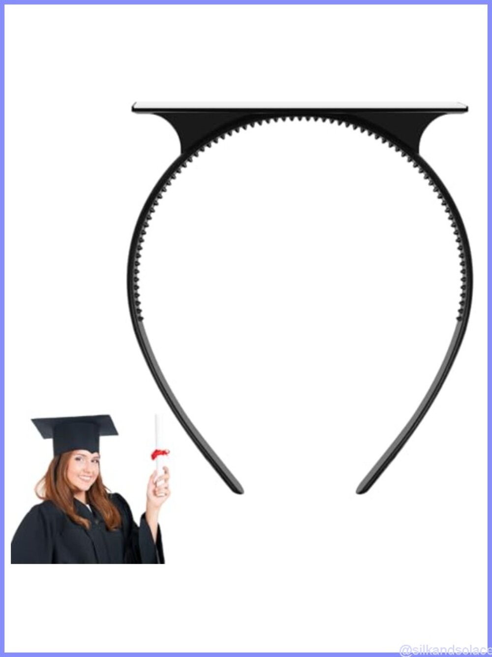 Graduation Cap Headband Anti-Fall Grad Cap Insert Accessory Plastic